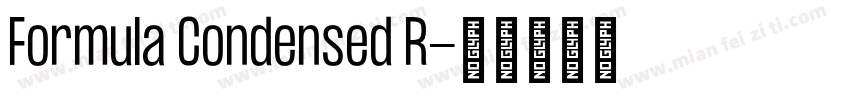 Formula Condensed R字体转换